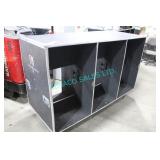 1X, 76" X 32" X 43" DBL OPEN SIDED TRANSPORT CASE