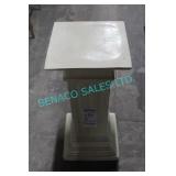 2X, 28" H IVORY SQ PEDESTALS
