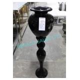 3X, 59" H TALL BLACK URNS