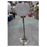 LOT, 9PCS, 36"CRYSTAL GLOBE STANDS (CRYSTAL AS-IS)