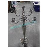 9X, 38" H SILVER ORNATE CANDELABRAS
