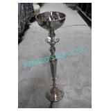 LOT,8PCS,33"H SILVER CANDELABRA STANDS W/ BOWL TOP
