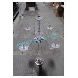7X, 39" CLEAR 4 ARM CANDELABRAS