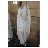 LOT, APRX 200PCS, HANGING CRYSTALS W/ SILVER LINKS