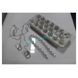 LOT, 3 BOXES MISC. DECORATIVE CRYSTALS