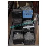 LOT, 13 BINS MISC. CRYSTALS & HANGING MOUNTS