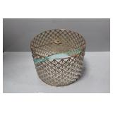 LOT, 3 PCS, 12" D GOLD CRYSTAL LAMP SHADES