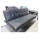 4X, 39" X 70" BLACK BUTTON TUFFED FUTONS W/ LEGS