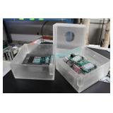 1 LOT, 13X  7" X 7" X 3 1/2" CLEAR PLEXI PROJECT