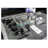 1 LOT, 4 KUPO TUBE CLAMPS, 3 MEGA CLAW CLAMPS