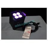 1X, CHAUVET "FREEDOM PAR" QUAD 4 RECHARGEABLE UP