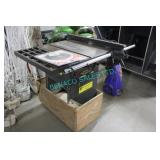1X, TRADESMASTER 10" TABLE SAW W/DOLLY
