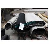LOT, 5 ROLLS ASST SIZE BLACK CARPET