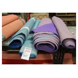 LOT, 4 ROLLS ASST SIZE PURPLE + BLUE FELT