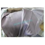 LOT, APRX 80M MAUVE SATIN FABRIC (2 ROLLS)