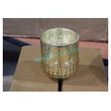 LOT, 66PCS, 3" x 3" GOLD VOTIVES