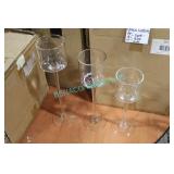 LOT,42PCS GLASS VOTIVES ,11x 15", 15x 13", 16x 11"