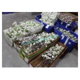 LOT, 7 BINS "SILK VISION" WHITE CHERRY BLOSSOMS