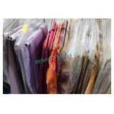 LOT, APRX 215PCS, MISC AS-IS LINENS & DRAPERY