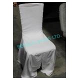 LOT,3 BOXES (78PCS) WHITE POLYESTER CHAIR COVERS