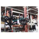 4X, ASST BLACK & WHITE CHANDELIERS