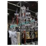 5X,ASST CRYSTAL, LONG ARM CHANDELIERS (NOTES)