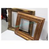 2X, MISC GOLD ORNATE FRAMES (APRX 24"x22")