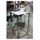 5X, 24" x 24", GOLD FRAME CRUISER TABLES W/ PLEXI