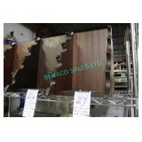 LOT, 2X 10"W X 15"H 4 BOTTLE HD WOOD WINE DISPLAYS