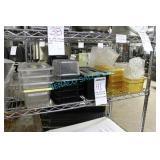 LOT, 20X ASST PLASTIC INSERTS W/ 15 LIDS