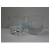 LOT, 115 PCS FROSTED + PLAIN PLASTIC ROCKS GLASSES