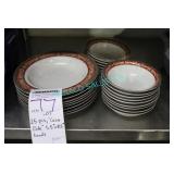 LOT, 25 PCS "CASA ELITE" 5.5" + 8.5" BOWLS