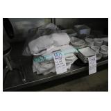 LOT, 8X ASST. WHITE COATS (L + XL SIZES)