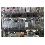 LOT, SHELF OF 88PCS ASST BAR GLASSES