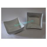 LOT, 42PCS, 5 x 5 WHITE SQUARE BOWLS