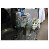 LOT, 25X  ASST 1/9 & 1/6 SIZE S/S INSERTS