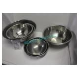 LOT, 11X S/S/ MIXING BOWLS 8"-16"D