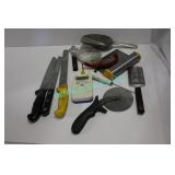 LOT, BIN OF MISC KITCHEN UTENSILS