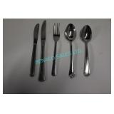 LOT, BIN W/ ASST. 45 FORKS, 60 KNIVES, 45 SPOONS