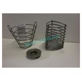 LOT, 33PC FOOD BASKETS & CANDLE HOLDERS