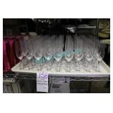 LOT, 54PCS, AMBRA CHAMPAGNE FLUTES