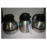 LOT, 3X S/S THERMAL DISPENSERS (2X BUNN)