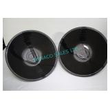 LOT, 17PCS 8"D BLACK STYLIZED BOWLS