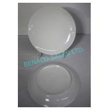 LOT, 55PCS 6.5"D WHITE PLATES