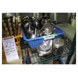 LOT, 17PCS ASST S/S MINI PERSONAL TEAPOTS