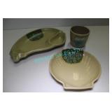 LOT, 95PCS MELAMINE PLATES & CUPS (CUPS FADING)