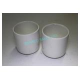 LOT, 65PCS WHITE CERAMIC CUPS