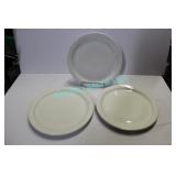 LOT, 40PCS ASST 9.5" WHITE PLATES