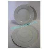 LOT, 27PCS 10.5" WHITE PLATES