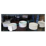 LOT, 90PCS CHURCHILL 10" WHITE PLATES